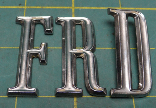 Fomoco 1960's Ford Mustang Galaxie Letters "F" "R" "D" C7AB-6240282-A