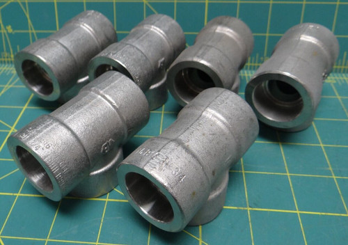 3/4" Tee Pipe Fitting Socket Weld Ends B16 SA182 F304L 3M, Qty: 6