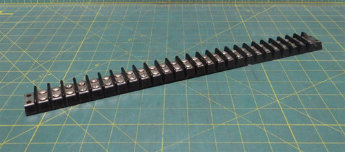 Double Row Barrier Marine Grade Terminal Block, 26 Position 15.625" Long