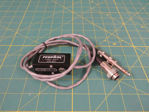 Federal Cable Assembly ECB-1071  -- 1/4" Jack x 4-Pin Connector 