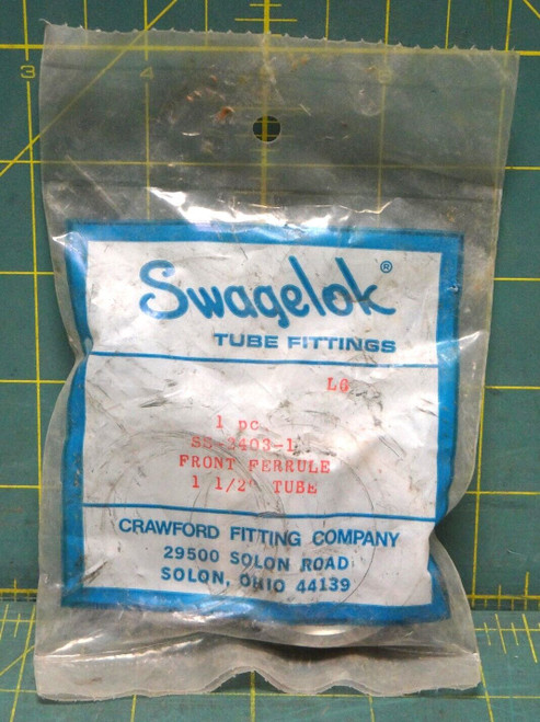 Swagelok Front Ferrule for 1-1/2 in. Tube Fitting SS-2403-1