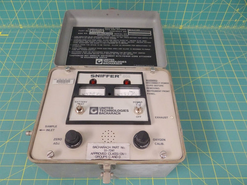 Bacharach 51-7241 Combustible Gas & Oxygen Indicator NSN 6665-01-153-8474