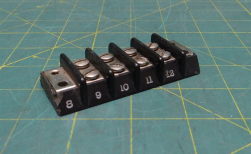 Double Row Barrier Marine Grade Terminal Block, 4 Position, 3-1/4" Length