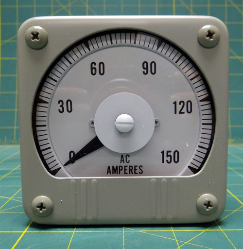 Yokogawa Ammeter, 0-150 Amperes Shock Resistant Panel Meter 101163LSPZ3 