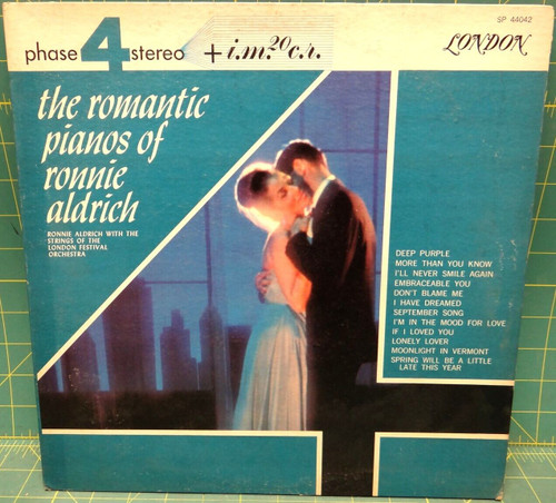 The Romantic Pianos Of Ronnie Aldrich 1964 LP London Records – SP 44042