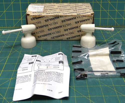 Delta Genuine Parts Lavatory Sink Faucet Two Small Lever Handle Bases H22AL