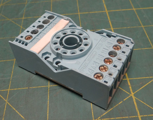 Turck Releco Relay Socket S3-B 11-Pin 10 A 300 V 3 Poles MRC Series DIN Rail 