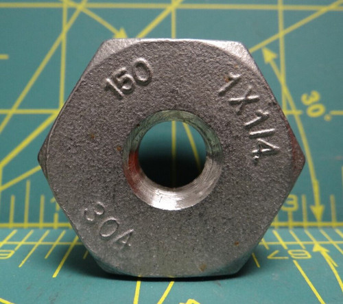 Hex Head Reducer Bushing 1" Male NPT x 1/4" Female NPT 150 304