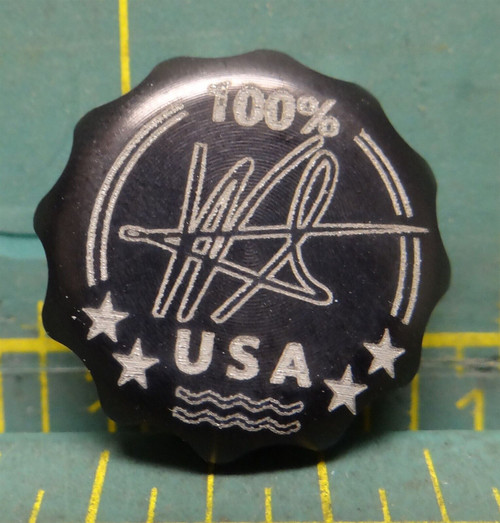 Seigler SGN LGN LG SG OS Reel Replacement Drag Lever Preset Knob, Black Engraved