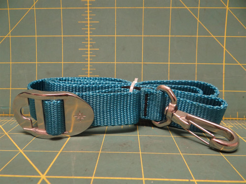 Suncor Hanging Strap Kit Stainless Steel 1" X 48" Swivel Clip Star Adjuster Teal