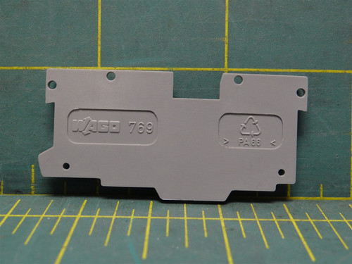 Wago End/Intermediate Terminal Plate 769-305 Polyamide Gray For Use With X-COM