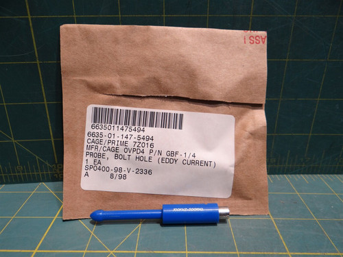 Tyvin Eddy Current Probe PN GBF-1/4 100 kHz - 500 kHz NSN: 6635-01-147-5494