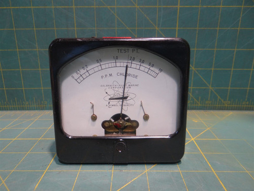 Galbraith-Pilot Marine Salinity Indicator Meter P/N PM-M2-S3, P.P.M Chloride