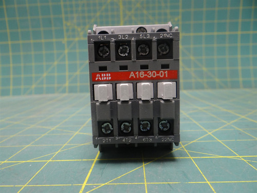 ABB A16-30-01-84, 3-Pole, 115 Volt Coil, 30 Amp, Max Contactor, 1SBL181001R8401