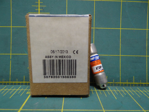 (Qty: 6) Mersen ATQR1-1/4 T219874 Time-Delay Class CC Mini Fuse 1-1/4A 600VAC