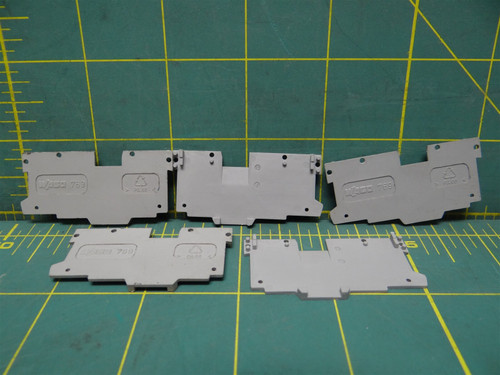 (Qty: 5) Wago End/Intermediate Plate for 769 Series Terminal Blocks 769-307 Grey