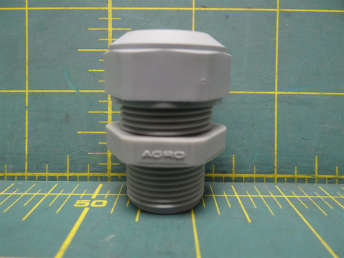 Hubbell Agro SECP13GA Liquid Tight Cord Connector PG13.5 Straight Male Nylon 