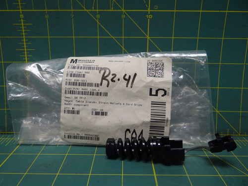 Heyco Cable Glands Strain Relief Cord Grip 1611 Black Nylon 66mm L Panel Mount