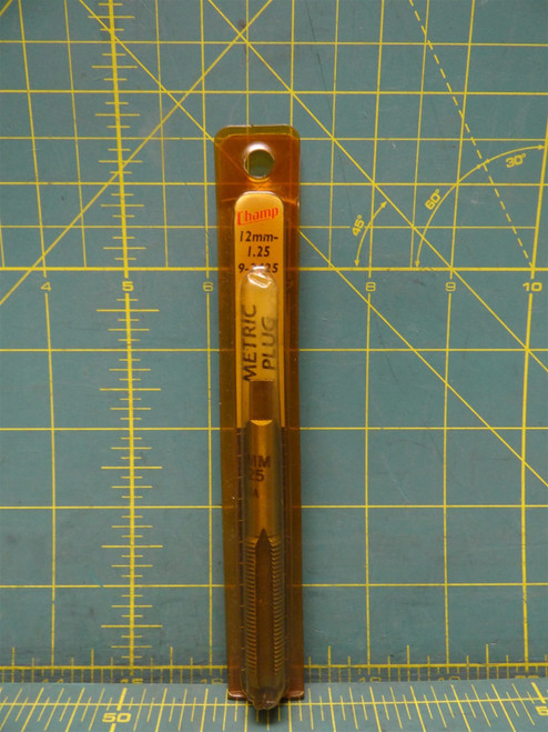 Champ 9-2425 Metric Plug Right Hand Tap 12mm-1.25mm Pitch 3-1/4" L High Speed