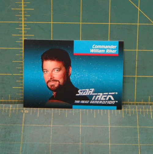 Star Trek The Next Generation 1992 Trading Card #5 Commander William Riker