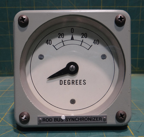 Rod Bus Synchronizer Meter 40-0-40 Degree, P/N 6033D161, NSN 6680-00-014-2123