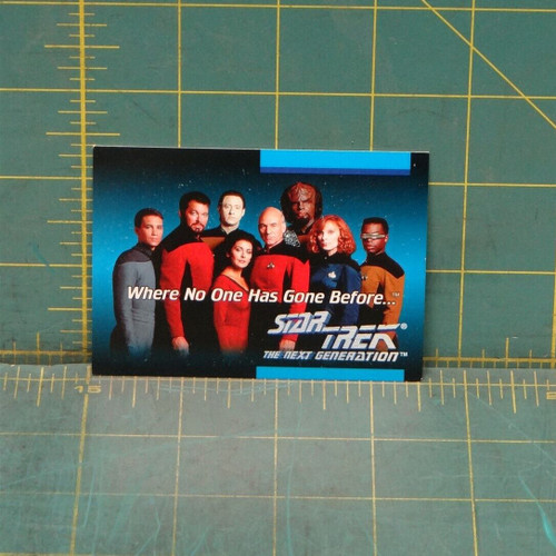 Star Trek The Next Generation 1992 Trading Card #1 Where No One Has Gone Before