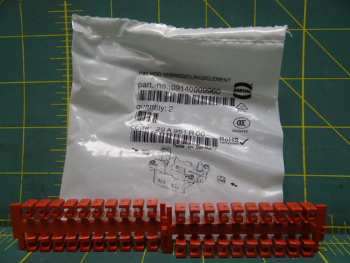 (Qty: 2)Harting 09140009960 29A951R00 Locking Element For Hinged Frame Connector