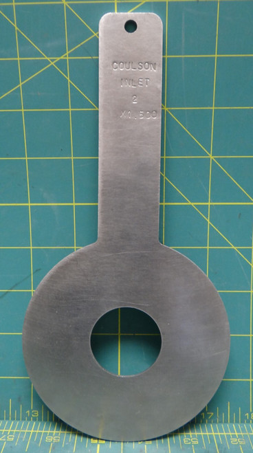 Coulson Paddle Type Orifice Plate With Bore And Bevel 2" X 1.5" For Flow