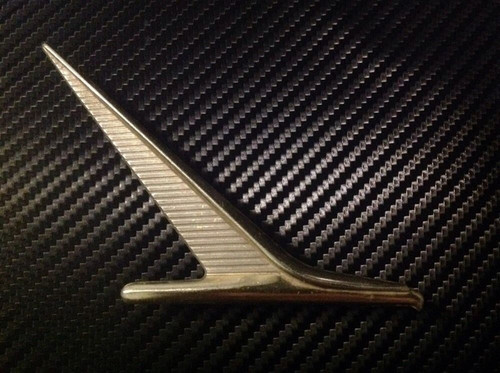 Original Vintage OEM 1961-63 Gold Tone Ford Flacon Car Emblem CIDB 16228B