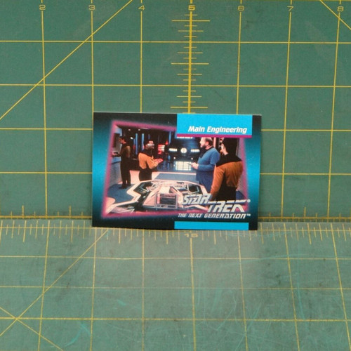 Star Trek The Next Generation 1992 Trading Card #54 Main Engineering