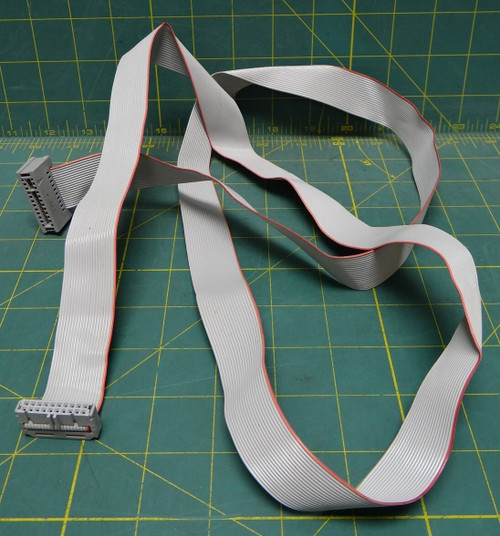 4'7" of Flat Ribbon Cable with Connectors Attached  1" Wide  -Used-