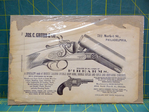Catalogue Advertisement for Jos. C. Grubb & Co. Philadelphia - 1877
