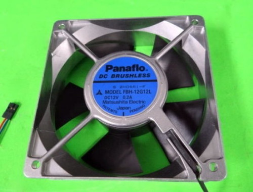 Matsushita Panaflo Model FBH-12G12L 12V DC 0.2A Brushless Fan, Aluminum Frame 