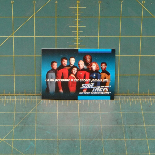 Star Trek The Next Generation 1992 #1D Where No One Has Gone Before, French