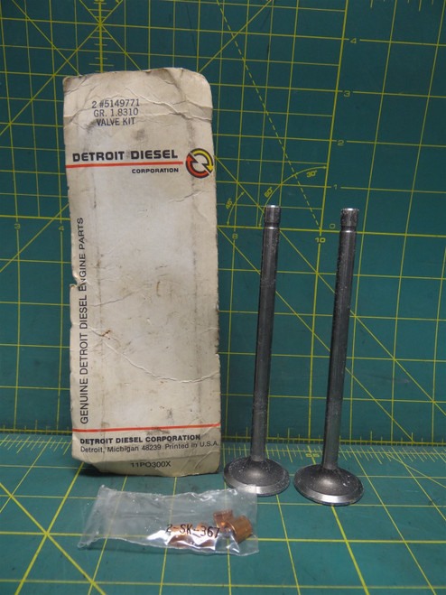 (Qty: 2) Detroit Diesel 5149771 Exhaust Valve Kit Replacement Truck Repair Parts