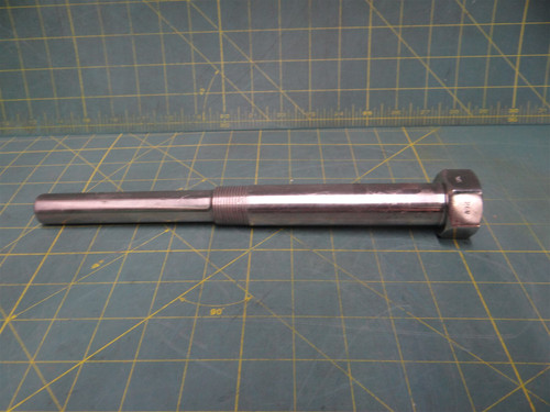 Stainless Steel Straight Shank Lagging Extension Thermowell, 4 5/8" Insertion 