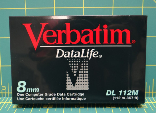 10 Verbatim Digital 8mm Data Cartridge (Data Tape), DL 112M