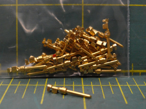 (Qty: 33) TE Connectivity 66506-9 D-Sub Connector Contacts Size 20 Male Crimp