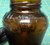 Vintage Anchor Hocking Boston Tea Party American Revolution Brown Glass Jar 4"H