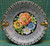Vintage 1920s Noritake Hand Painted Decorative Dinner Plate, Floral, Rams Head