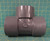 Chemtrol / Nibco 3" SCH-80 PVC Tee Piper Fitting D2467 Gray