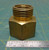 1-1/8" FIP X 1" MHT Brass Pipe Fitting Straight 