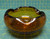 Vintage Orange Murano Glass Bullicante Controlled Bubble Pinched Ashtray 6"