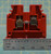 Red Entrelec M4/6 5116 Rail Mount Terminal Block, 600 Volt, 25 Amp, 10-24 AWG