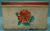 Large Rectangle Tin Bread Box with Air Holes and Flower on Front 14" x 10" x 8"