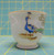 Hand Painted Floral Peacock Gold Accent Demitasse Tea Cup 2.5"D x 2.25"H Japan