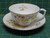 Vintage Crownford Fine Bone China Multicolored Wildflower Tea Cup/Saucer England