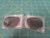 Pair of Jackson Plano Safety Lenses Clear & Black P/N's CP-58-ST / BSP-58-ST