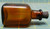Antique Light Amber Corktop Ink Bottle 2-1/2", Embossed 9-1243