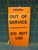 100 Count "Out of Service" "Do Not Use" Tag GPU Nuclear 6" x 3" YELLOW ORANGE